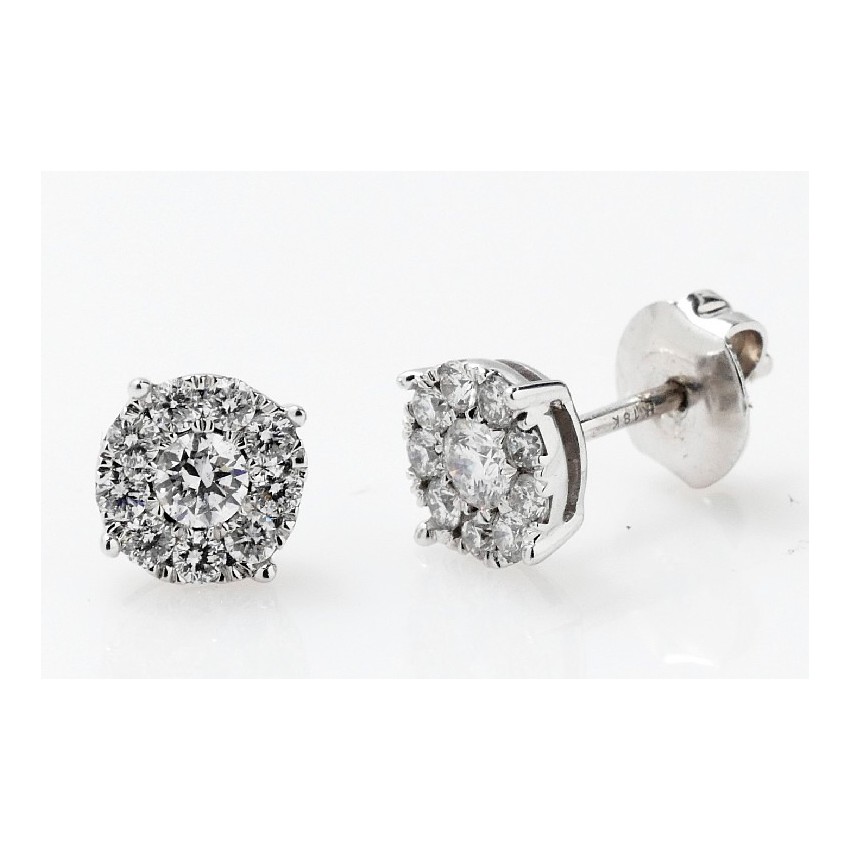 Pendientes brillantes roseta grande Pendientes brillantes roseta grande