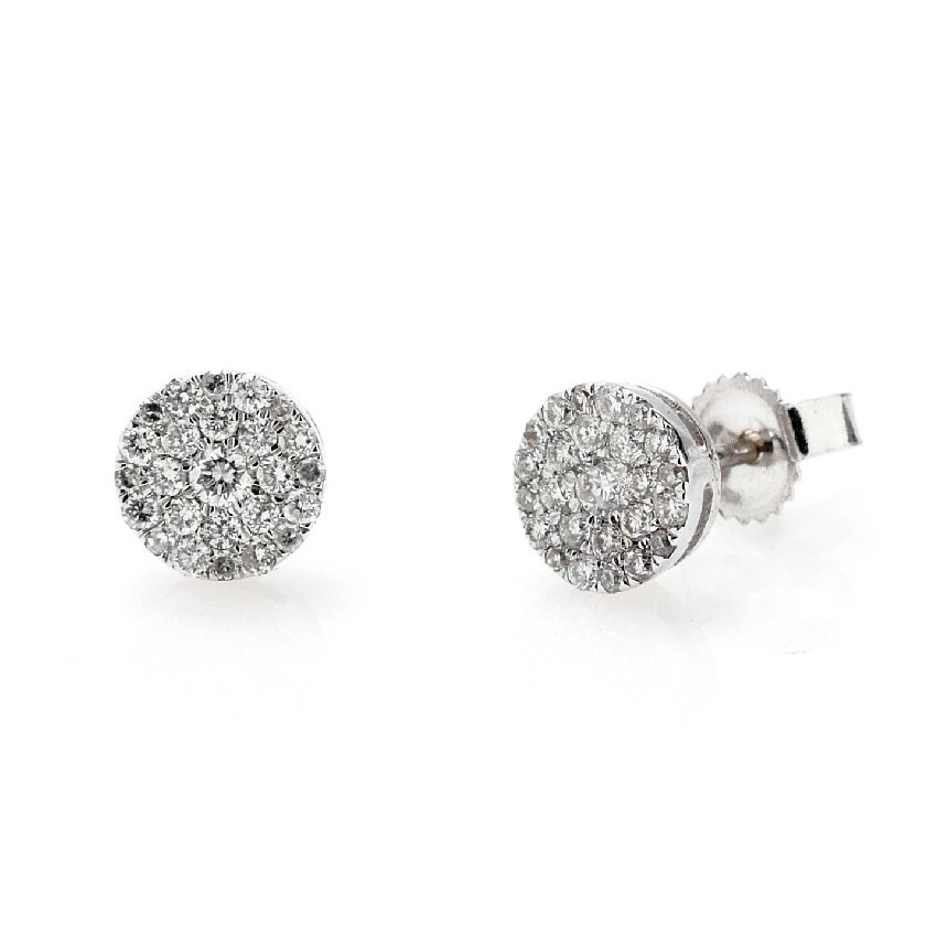 Pendientes diamantes círculo Pendientes diamantes círculo