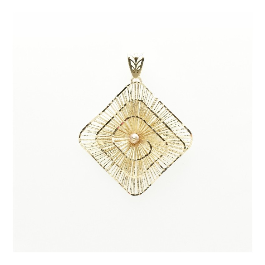 Colgante rombo espiral oro Colgante rombo espiral oro
