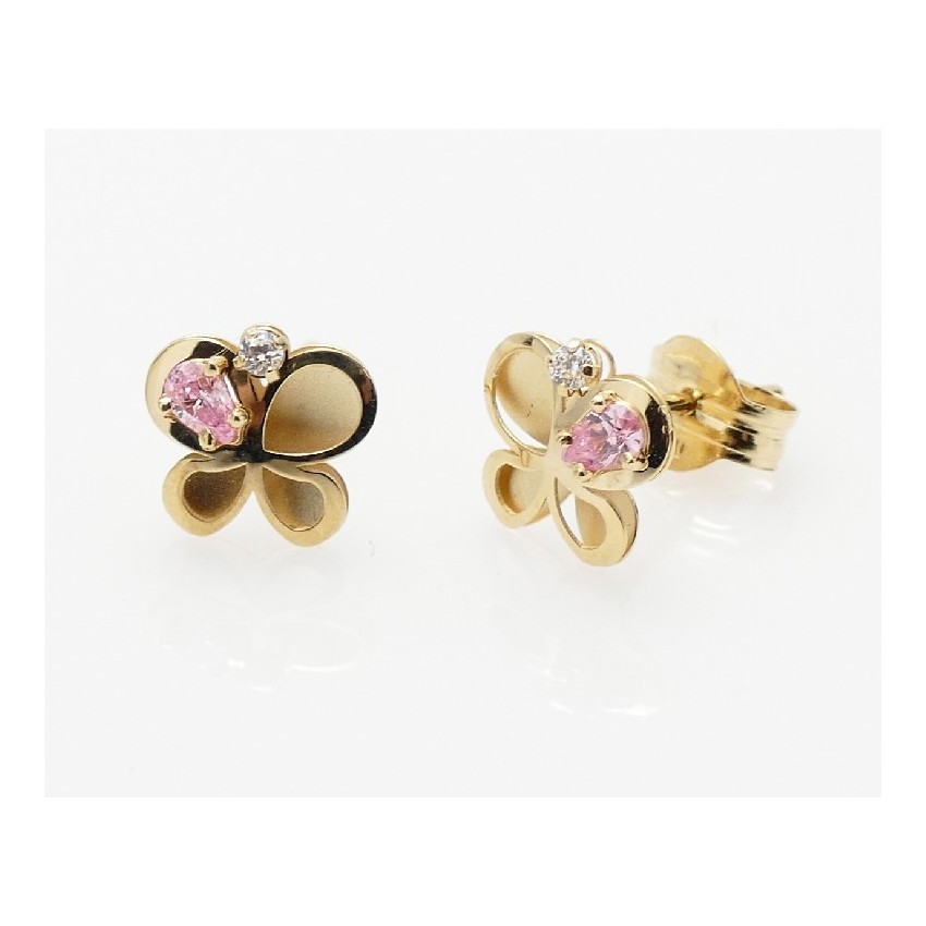 Pendientes mariposa rosa Pendientes mariposa rosa