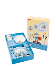 SET VAJILLA+CUBIERTOS MIKO-CABALLERO 7 PCS