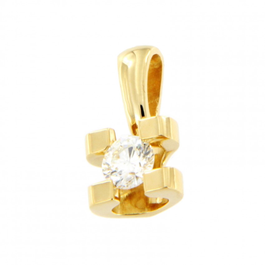 COLGANTE DIAMANTES CLARICE ORO AMARILLO