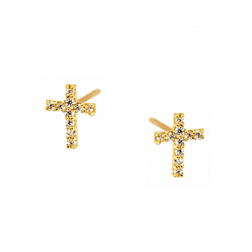 PENDIENTES CRUZ CIRCONITAS