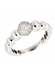 SORTIJA DIAMANTES ORO BLANCO