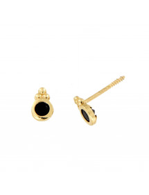 PENDIENTES CIRCONITA NEGRA FUNDICION