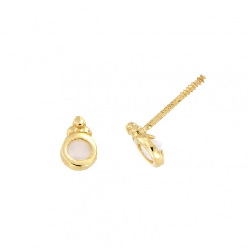 PENDIENTES CIRCONITA ROSA FUNDICION