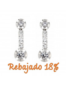 PENDIENTES ORO BLANCO