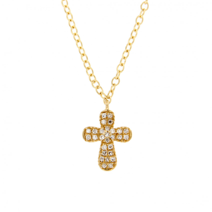 CRUZ DIAMANTES CON CADENA