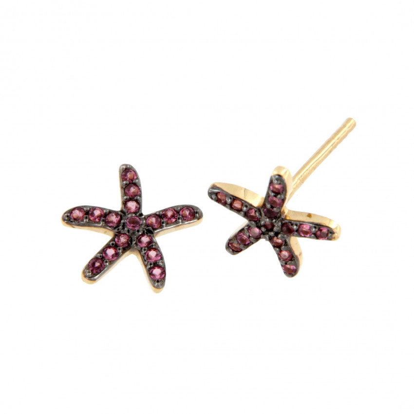 PENDIENTES ESTRELLA TOPACIO COLOR