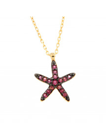 COLGANTE ESTRELLA TOPACIO COLOR CON CAD