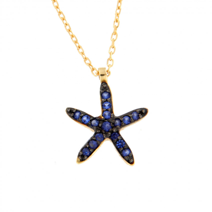 COLGANTE ESTRELLA TOPACIO COLOR CON CAD