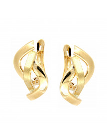 PENDIENTES ORO AMARILLO MATE