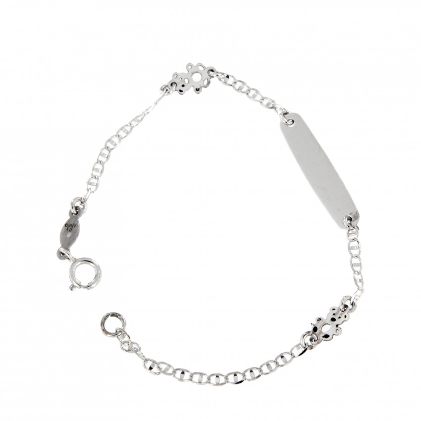 PULSERA RECIEN ORO BLANCO