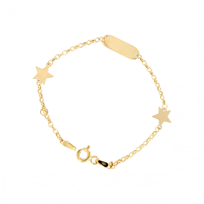 PULSERA CHAPA BEBE CON ESTRELLA