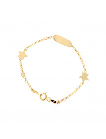 PULSERA CHAPA BEBE CON ESTRELLA