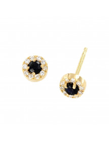 PENDIENTES DIAMANTES ZAFIRO