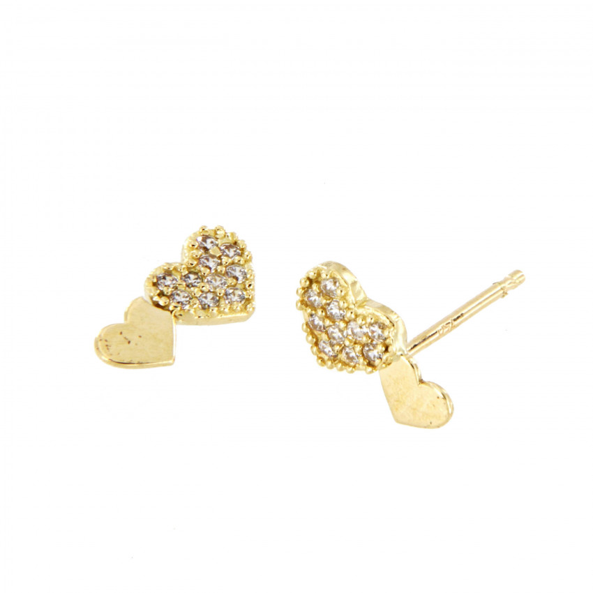 PENDIENTES CORAZONES FUNDICION