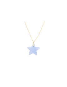 COLGANTE ESTRELLA AZUL CON CADENA