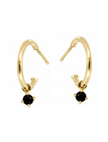 PENDIENTES ARO ZAFIRO