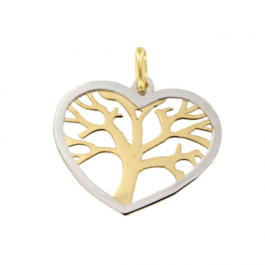 COLGANTE CORAZON ARBOL VIDA