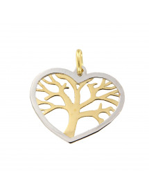 COLGANTE CORAZON ARBOL VIDA