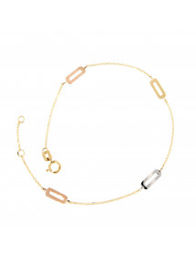 PULSERA ESLABONES TRICOLOR