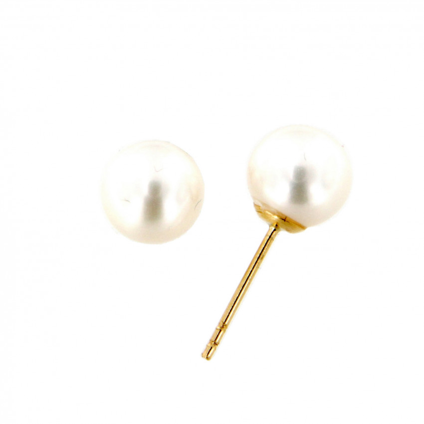 PENDIENTES PERLA ESFERICA 7 - 7,5 MM