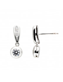 PENDIENTES ORO BLANCO