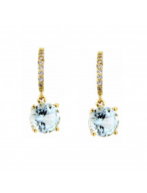 PENDIENTES TOPACIO AZUL