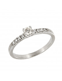 SOLITARIO DIAMANTES ORO BLANCO