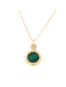 COLGANTE MALAQUITA CON CADENA