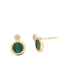 PENDIENTES MALAQUITA
