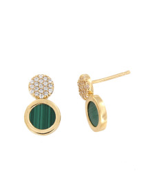 PENDIENTES MALAQUITA